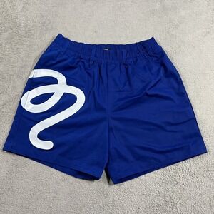 Malbon Menton Shorts Mens Medium Blue Nylon Golf Performance